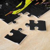 ライオンヘッドパズル |イエローライオンジグソーパズル ジグソーパズル (側面)