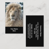 ライオンヘッドビジネスカードブラック 名刺 (正面/裏面)