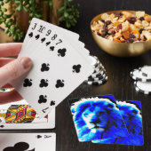 ライオンヘッド遊ブルーのカード トランプ (インサイチュ)