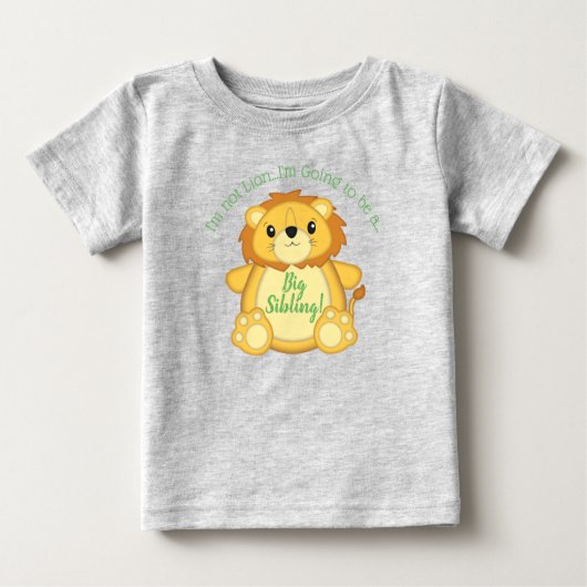 ライオンベビーシャワーサファリ ベビーTシャツ (正面)
