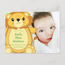 ライオンベビーシャワーサファリ ポストカード