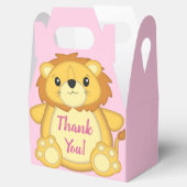 ライオンベビーシャワーピンク フェイバーボックス (オープン)