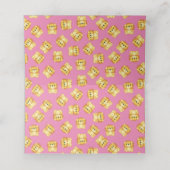 ライオンベビーシャワーピンク プレイスカード (内部開封)