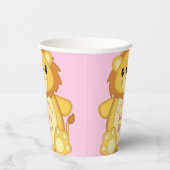 ライオンベビーシャワーピンク 紙コップ (右)