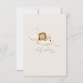 ライオンベビーシャワー招待状 招待状 (裏面)