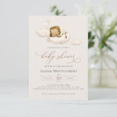 ライオンベビーシャワー招待状 招待状 (スタンド正面)