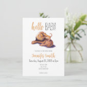 ライオンベビーシャワー招待状 招待状 (スタンド正面)