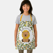 ライオンボタニカル緑の子供 エプロン (インサイチュ)