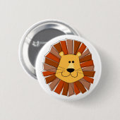 ライオンボタン 缶バッジ (正面&裏面)