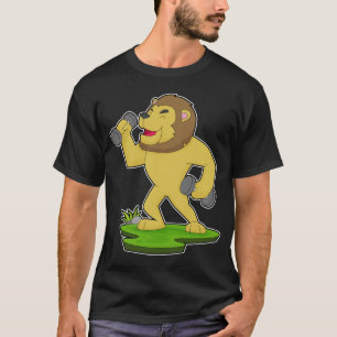 ライオンボディビルダンベル Tシャツ