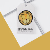 ライオンボーイズ誕生日パーティーありがとう ギフトタグ