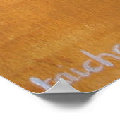 ライオンポートレートインジオメトリックアートスタイル ポスター (角)