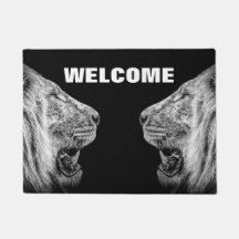 ライオンポートレートオンブラックウェルカム