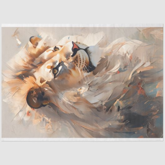 ライオンポートレートティッシュペーパー 薄葉紙 (正面)