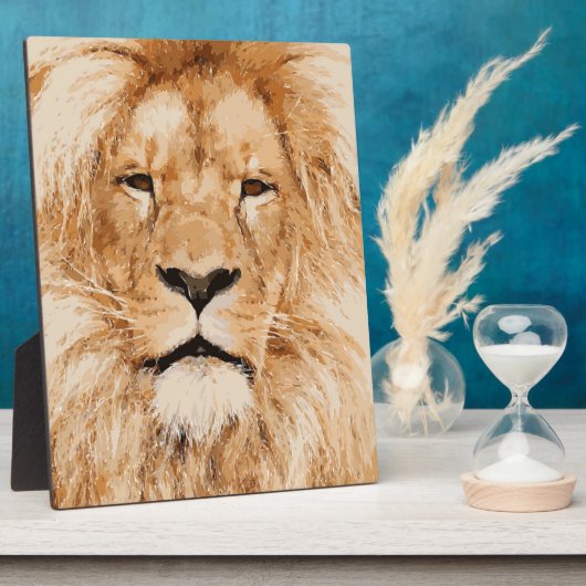 ライオンポートレート フォトプラーク (側面)