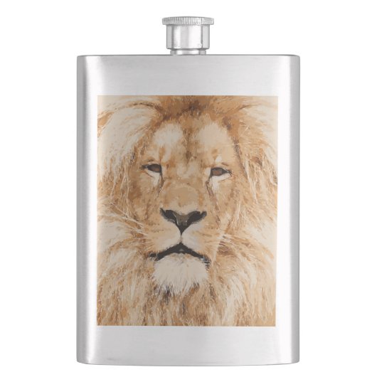 ライオンポートレート フラスク (正面)
