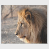 ライオンポートレート ラッピングペーパー (フラット)