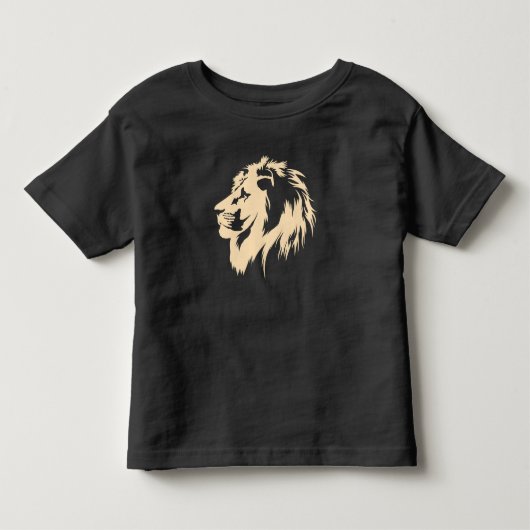 ライオンポートレート（砂） トドラーTシャツ (正面)
