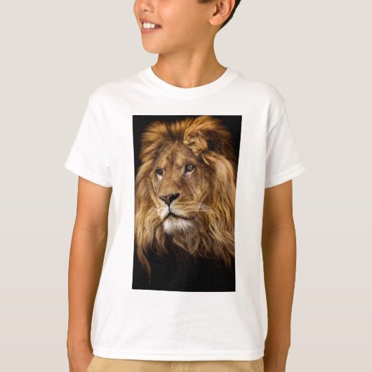 ライオンポートレート Tシャツ (正面)