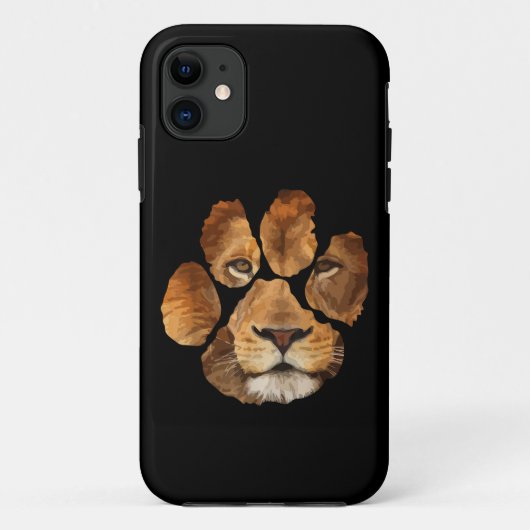 ライオンポープリントアニマル Case-Mate iPhoneケース (裏面)
