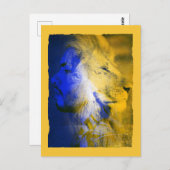 ライオンマンコラージュ ポストカード (正面/裏面)