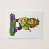 ライオンミュージシャンギター音楽 ジグソーパズル (横)