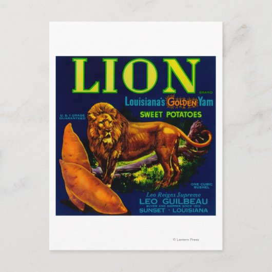 ライオンヤムラベルサンセットLA ポストカード (正面)