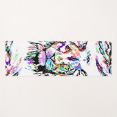 ライオンヨガマット |カラフルスケッチ |抽象芸術アート ヨガマット (正面(横))