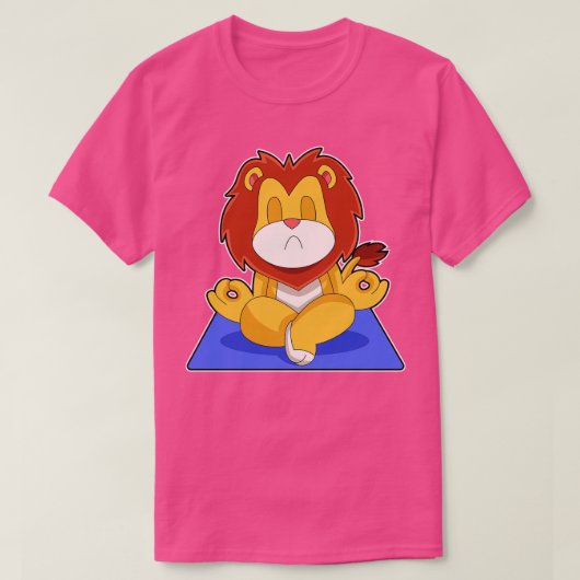 ライオンヨガ瞑想体操 Tシャツ (デザイン正面)