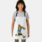 ライオンラグビープレーヤーフットボール エプロン (インサイチュ)