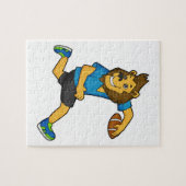 ライオンラグビープレーヤーフットボール ジグソーパズル (横)