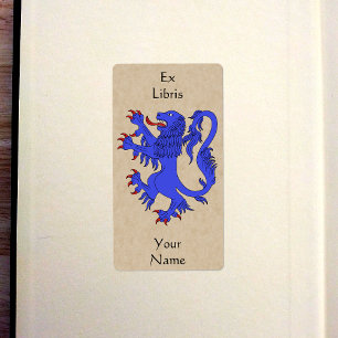 ライオンラパントアズール蔵書票 ラベル