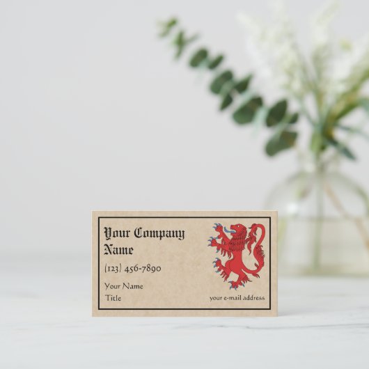 ライオンラパントグール 名刺 (スタンド正面)