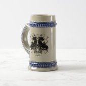 ライオンラパンルネッサンス中世結婚の ビールジョッキ (正面左)