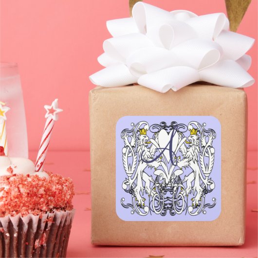 ライオンラパンルネッサンス結婚ズ スクエアシール (パーティー)