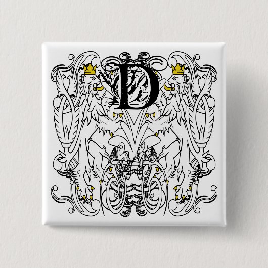 ライオンラパンルネッサンス結婚ズ 缶バッジ (正面)