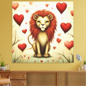 ライオンラブ2 キャンバスプリント (インサイチュ (リビング))