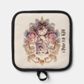 ライオンラムヘラルドクレスト 鍋敷き (正面)