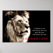 ライオンリーやる気を起こさせるダシップ引用文 ポスター (正面)