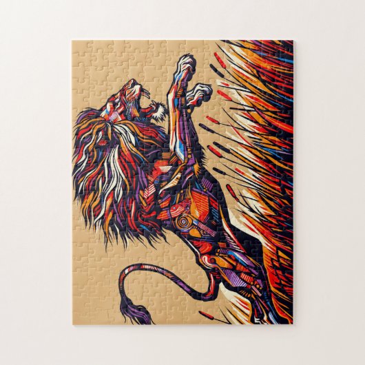 ライオンリーピングパズル ジグソーパズル (縦)