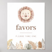 ライオンリーフニュートラルの好意のサイン ポスター (正面)