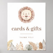 ライオンリーフニュートラルカードとギフトサイン ポスター (正面)