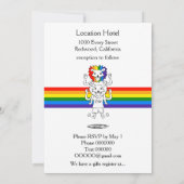 ライオンレインボーゲイプライド結婚式招待状 招待状 (裏面)