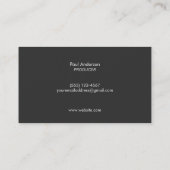 ライオンロモダンゴの動画と映画制作ホワイト 名刺 (裏面)