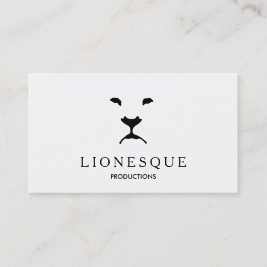 ライオンロモダンゴの動画と映画制作ホワイト 名刺 (正面)