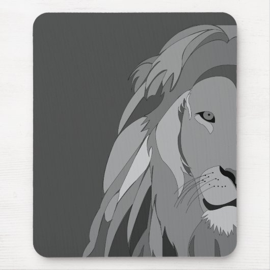 ライオンワイルドアニマルサイドビューライオン マウスパッド (正面)