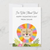 ライオンワイルドカラフルキッズバレンタインデー シーズンカード (正面)