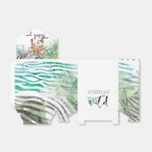 ライオンワイルドパーソナライズされた2回目の誕生日 フェイバーボックス (折り畳みなし)