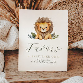 ライオンワイルドワン誕生日ウィズサイン 台座サイン