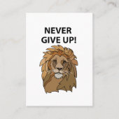 ライオン与えは決して 名刺 (正面)